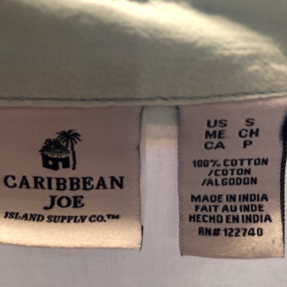 “Caribbean Joe” Ombré green shirt EUC - Picture 4 of 4